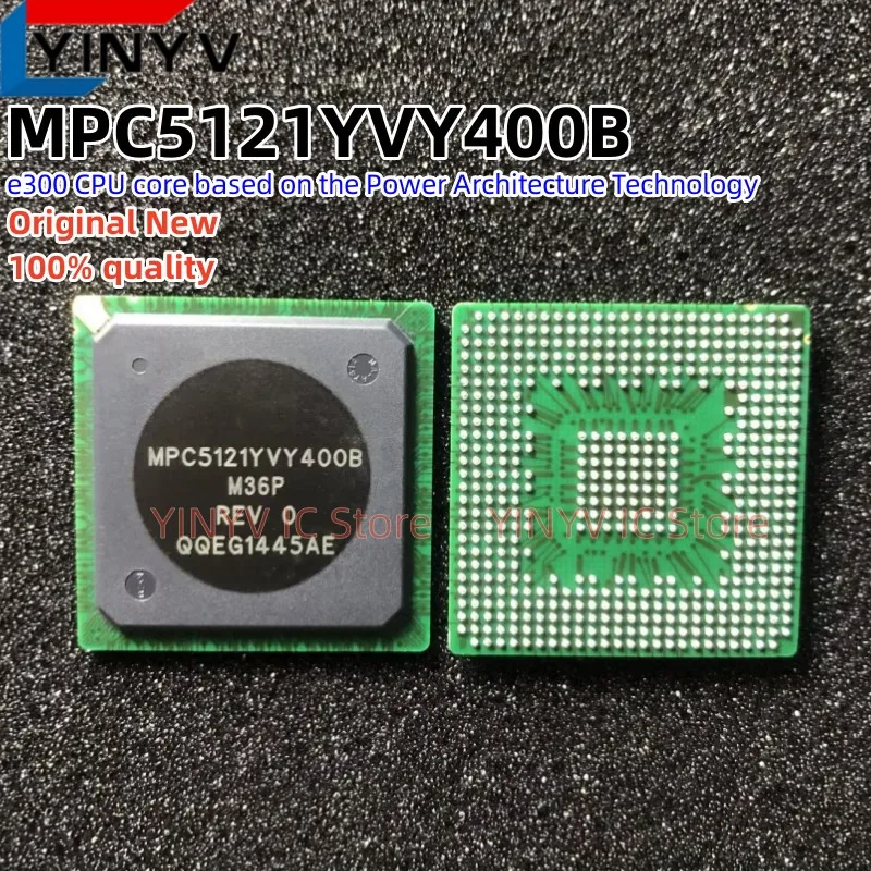 1Pcs MPC5121YVY400B BGA MPC5121YVY400BR e300 CPU branduolys pagrįstas Galios Architektūros Technologijos Originalus Naujas 100% kokybė Nuotrauka 0