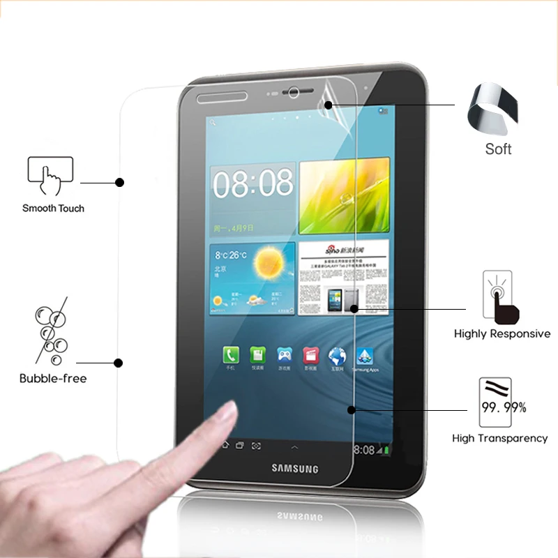 HD LCD Anti-Subraižyti Screen Protector, Plėvelės Samsung Galaxy Tab 2 7.0 p3100 7.0 p3110