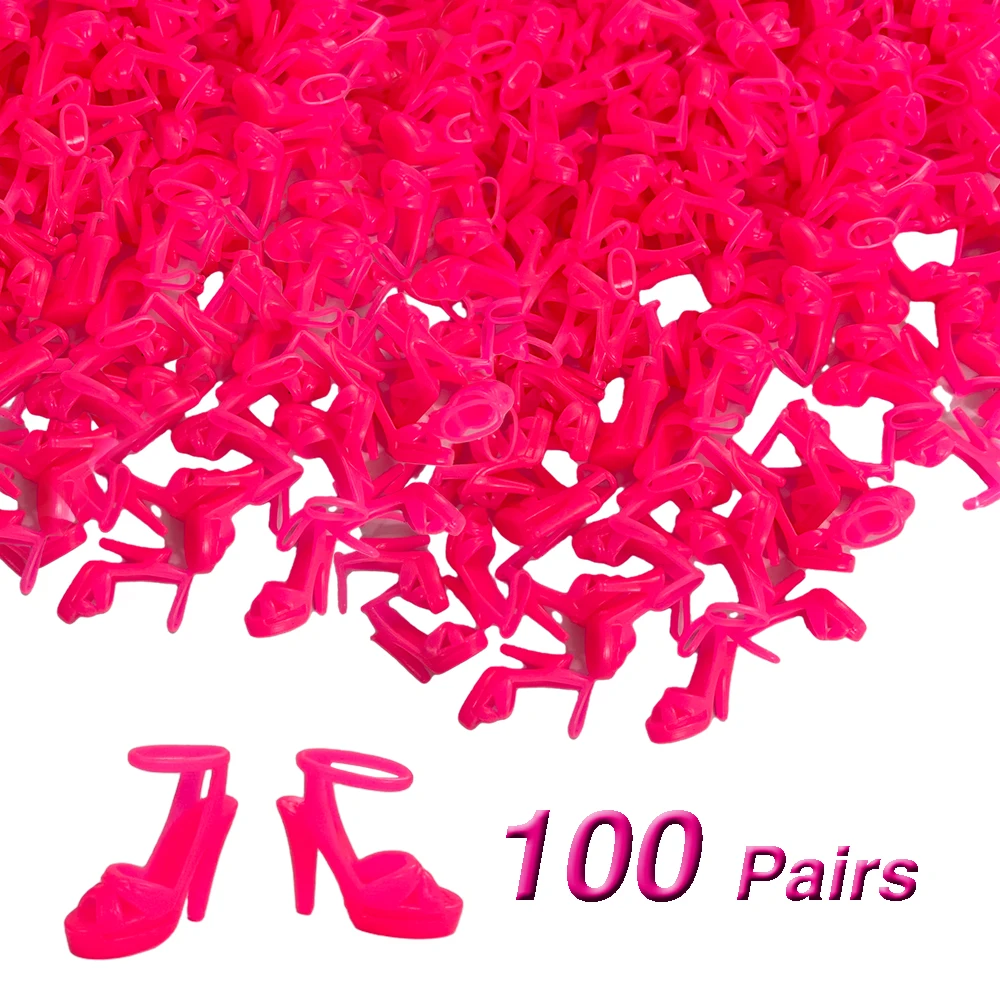 NK 100 Porų Mados Pink Bateliai Barbie Lėlės Priedai 1/6 Lėlės Žaislas Šiuolaikinės Aukštakulnius Sandalus Šalis, Batai, Didmeninė Nuotrauka 0