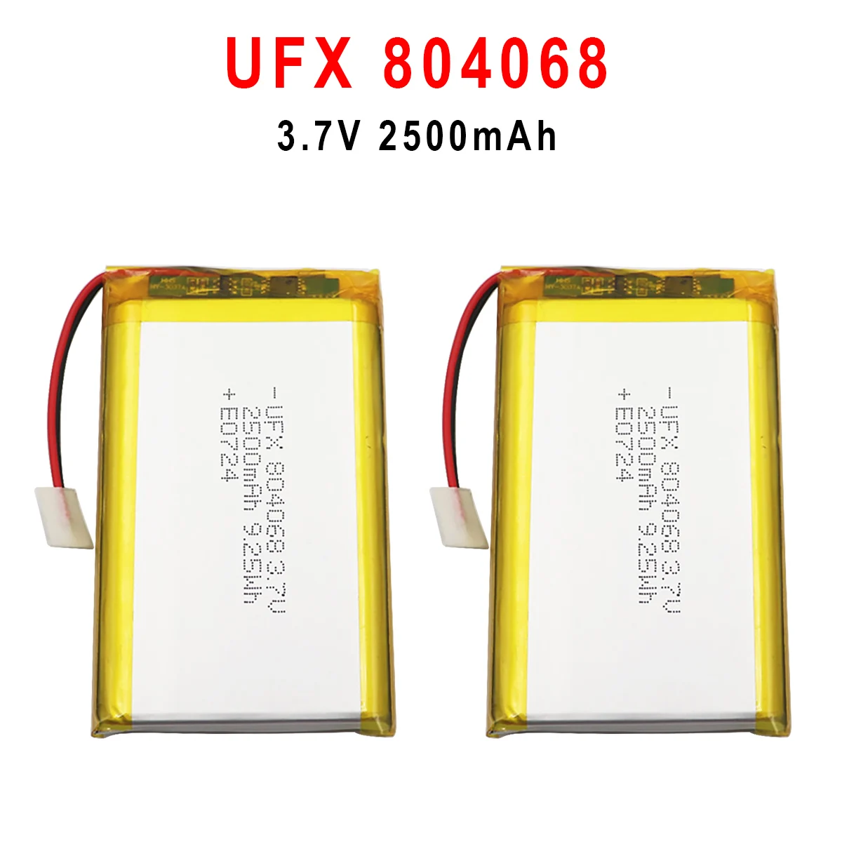 Polimero ličio baterija 804068 3.7 V 2500mAh mobiliojo galia ieškiklis Smart nešiojami universal baterija Nuotrauka 0