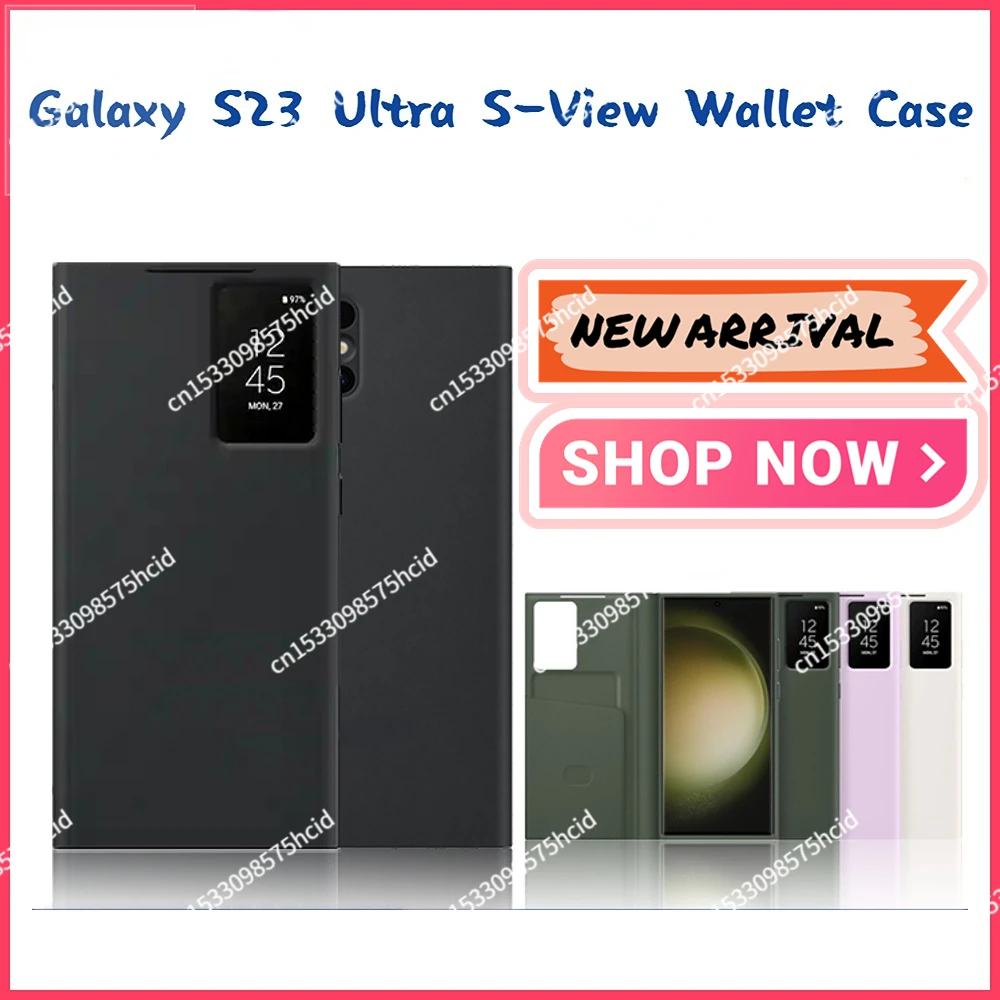 Samsung Galaxy S23 Ultra S-Peržiūrėti Piniginės Atveju 