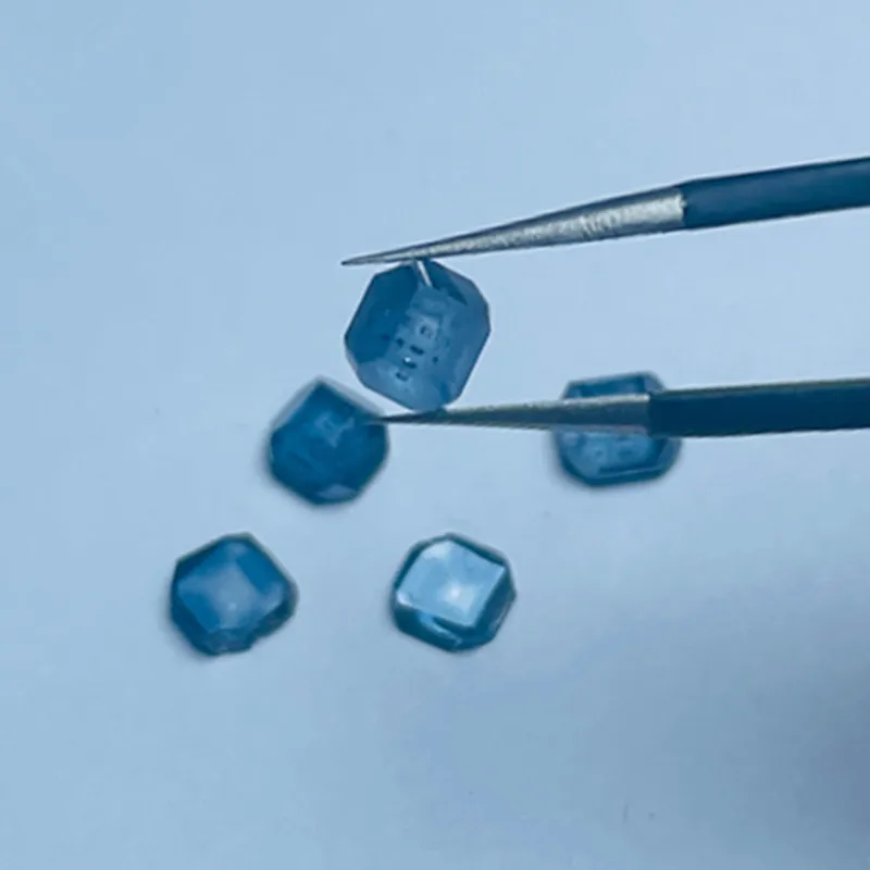 Boro legiruoto deimanto monokristalo diamond aukštos temperatūros puslaidininkinės medžiagos blue diamond blokuoti sintetinių deimantų Nuotrauka 1