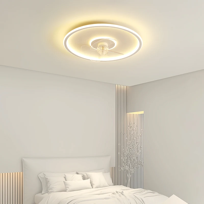 Šiuolaikinės Ventiliatorius Su LED Apšvietimas Nuotolinio Valdymo Ventiliatorius, Miegamojo Kambarį Salė Silent Smart Ventiliatorius Su Šviesos Nuotrauka 1