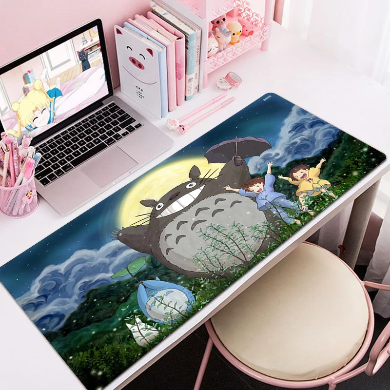 Didelis Anime Pelės Mygtukai Žaidimų Priedai Totoro Kompiuterio Biurų Deskmat Kilimėlis Xxl Stalo, Kilimėlis, Kilimėliai Žaidėjus Mause Office Pc Kilimas Nuotrauka 2