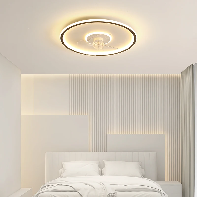 Šiuolaikinės Ventiliatorius Su LED Apšvietimas Nuotolinio Valdymo Ventiliatorius, Miegamojo Kambarį Salė Silent Smart Ventiliatorius Su Šviesos Nuotrauka 2