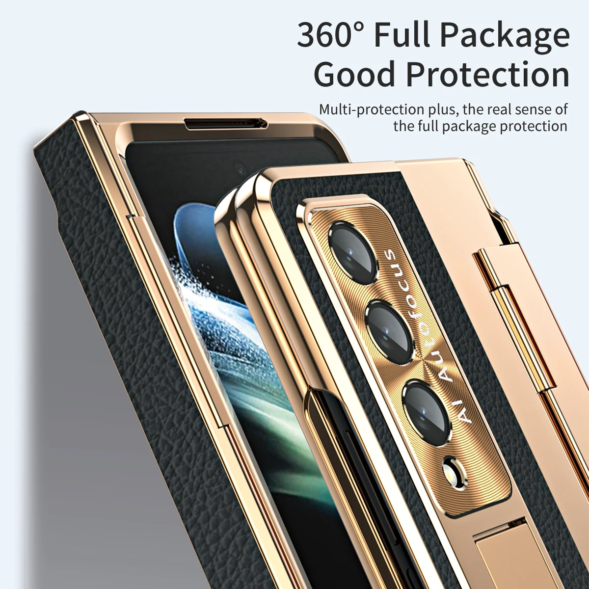 Tinka Samsung Z fold5 telefono dėklas sulankstomas ekranas atveju kino integruota vyrių stabdžių lašas fold3 fold4 apsaugos atveju Nuotrauka 3