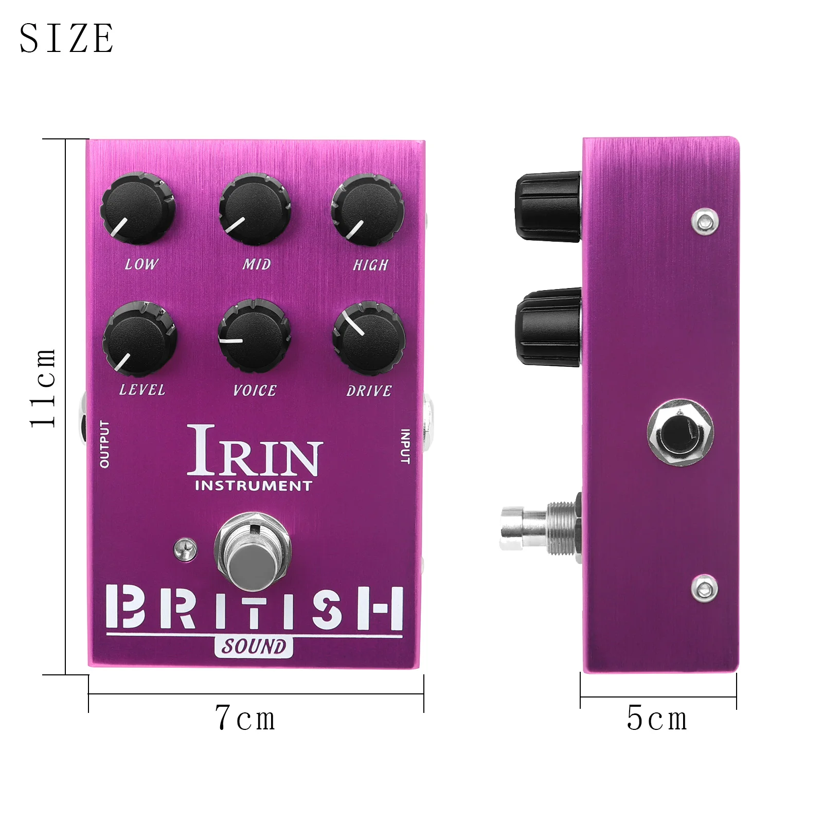 IRIN AN-31 Garso Britų Roko Amp Simuliatorius Efektu Pedalas Brit-Rock Era Overdrive Efektas Pedalo Gitara Dalys ir Aksesuaras Nuotrauka 5