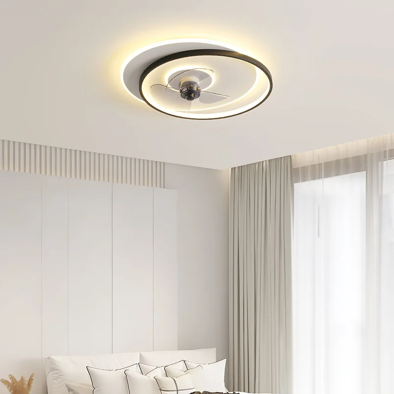 Šiuolaikinės Ventiliatorius Su LED Apšvietimas Nuotolinio Valdymo Ventiliatorius, Miegamojo Kambarį Salė Silent Smart Ventiliatorius Su Šviesos Nuotrauka 5